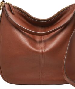 Fossil Women's Jolie Leather Hobo Purse Handbag