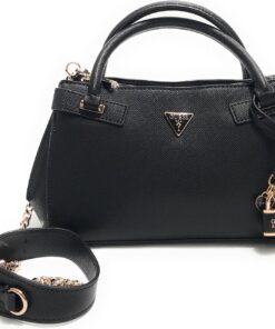 GUESS Handtasche Umhängetasche Serenova Girlfriend Satchel Black schwarz