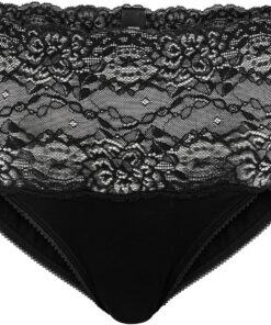 CALIDA Sensual Secrets Slip Damen | Unterhose, High-Waist, breiter, transparenter Spitzenbund