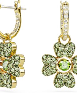 Pendientes Swarovski Idyllia 5670664 trébol verde