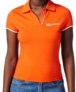 Karl Lagerfeld Jeans Damen Slim Polo Polo Shirt (1er Pack)