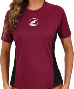 Halcurt UV Shirt Damen mit BH Kurzarm Badeshirt UPF 50+ Rash Guard M-XXL | Sonnenschutz Schwimmshirt, Atmungsaktiv, Schnell Trocknend, Nur Schwimmoberteil, Raglan Ärmel