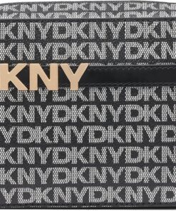 DKNY Women's Avril Camera Bag, Black and Black Logo