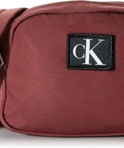 Calvin Klein Damen City Nylon Camera Bag20 Crossbody Bag, rot., Tek Beden, Lässig