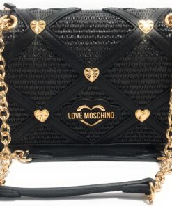 Love Moschino Damen Schultertasche, Schwarz Schultertasche, Schwarz