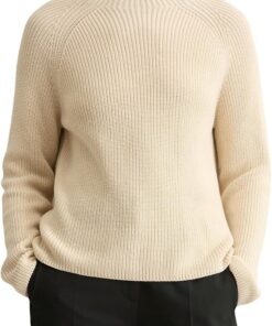 Marc O'Polo Damen Strickpullover aus Bio-Baumwolle Langarm