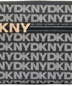 DKNY,Handbag,Avril Zip Around WAL,BK Logo-BK,1SZ