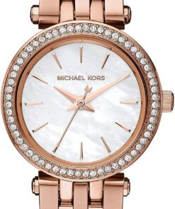 Michael Kors Darci Watch für Damen, Dreizeiger-Quarzwerk in Roségold mit Edelstahlarmband