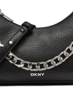 DKNY,HANDBAG,JENNA DEMI CROSSBODY,BLACK/SILVER,1SZ
