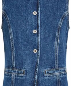 KARL LAGERFELD JEANS Damen Fitted Denim Vest jacket (1er Pack)