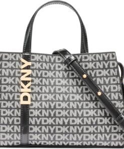 DKNY,HANDBAG,AVRIL SM SATCHEL CRO,BK LOGO-BK,1SZ