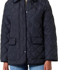 GANT Damen Quilted Jacket With Cord Trim Jacke
