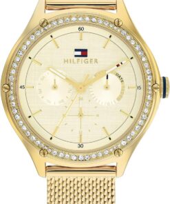Tommy Hilfiger Multi Zifferblatt Quarz Uhr für Damen mit Edelstahlarmband