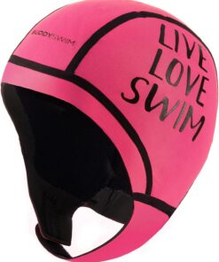 Neoprenmütze 2,5 mm Freiwasserschwimmen. Bonnet Men und Schwimmhaube Damen aus kälteisolierendem Neopren, einfacher Verschluss, Tauchen, Surfen und Wasserarbeiten. Badekappen für Schwimmer.