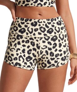 CRZ YOGA Dolphin Board Shorts 6 cm | Vollständig gefüttert, High Waisted, Bauchkontrolle, Figurformend, Beach, Swim Trunks für Damen