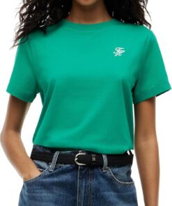 Tommy Hilfiger Damen Th Script Reg C-nk Ss Tee Ww0ww49941 S/S T-Shirt (1er Pack)