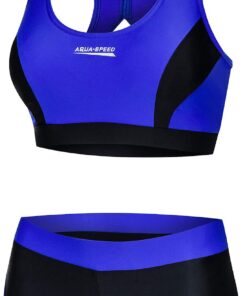 Aqua Speed Bikini Set Damen | Two Piece Swimsuit Fitness | sportliche Bademode für Frauen | Schwimmbikini Sport | Zweiteiler | Bustier | Schwimmbad | Pool | Bikinis for Women | Fiona