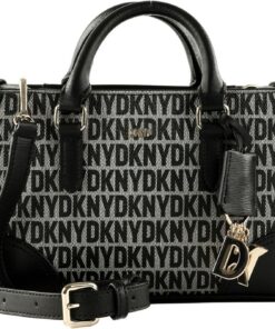 DKNY Perri SM Box Satchel Bag Logo/Black