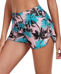 Ocean Blues Damen Hochtaillierte Badeshorts mit Tummy Control – Integrierter Slip & Schnelltrocknend, für Schwimmen, Yoga & Sport
