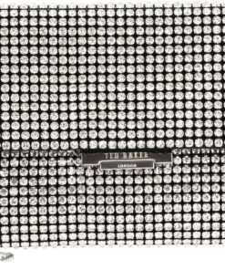 Ted Baker Handtasche Kristin Crystal Long Fold Over Crossbody Bag Silver silberfarben