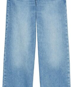 Marc O'Polo Denim Damen Jeanshose aus Bio-Baumwolle Wide Leg