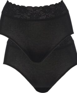 CALIDA Iconics Midi Slip Damen | high waist, im praktischen Doppelpack, aus 100% Baumwolle