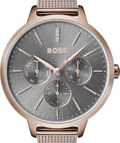 BOSS Multi Zifferblatt Quarz Uhr für Damen Kollektion Symphony mit Edelstahl- oder Lederarmband