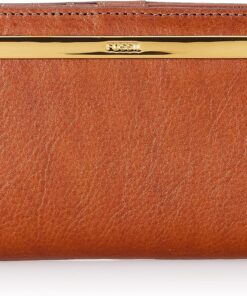 Fossil Cora Damen Geldbörse Leder braun 19,7 cm L x 2,6 cm B x 10,8 cm H SL6464200