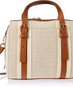 Fossil Damen Carlie Satchel, Light Brown, 25.4cm L X 13.97cm W X 20.32cm H EU